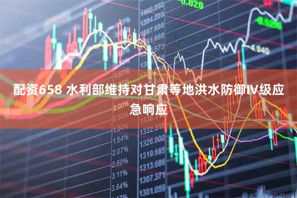 配资658 水利部维持对甘肃等地洪水防御Ⅳ级应急响应