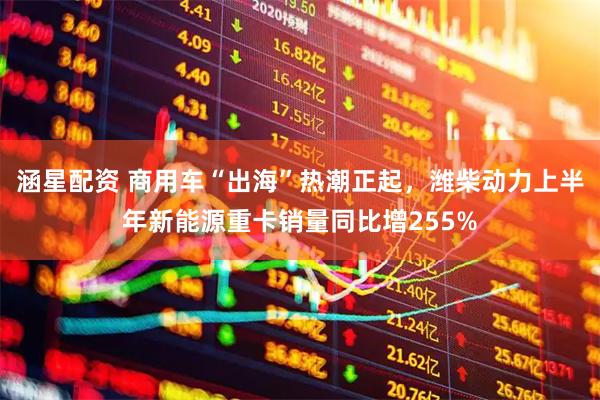 涵星配资 商用车“出海”热潮正起，潍柴动力上半年新能源重卡销量同比增255%