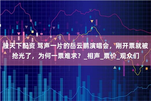 股天下配资 骂声一片的岳云鹏演唱会，刚开票就被抢光了，为何一票难求？_相声_票价_观众们